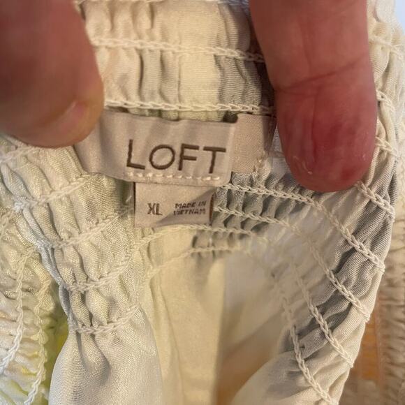 Loft Tropical Smocked Skirt size XL - Picture 4 of 12